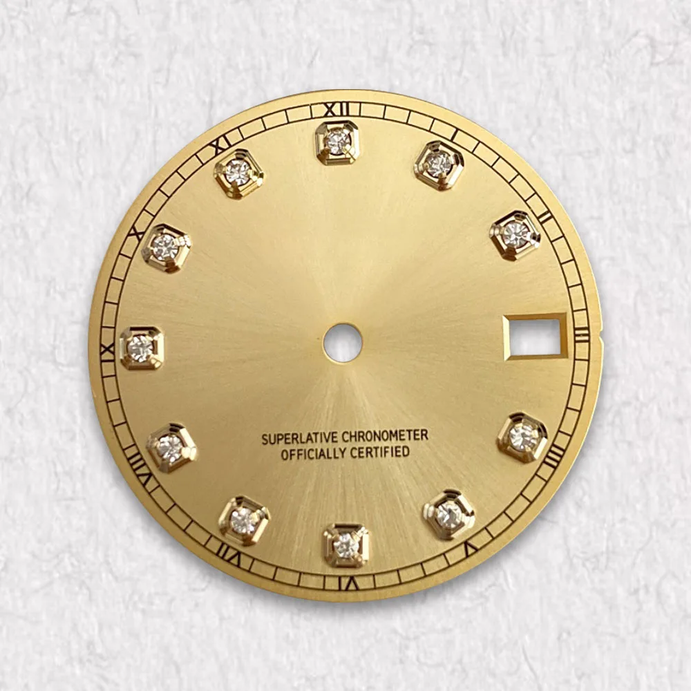 28 5 мм S логотип с бриллиантами Sunburst циферблат подходит для NH35/NH36 японский