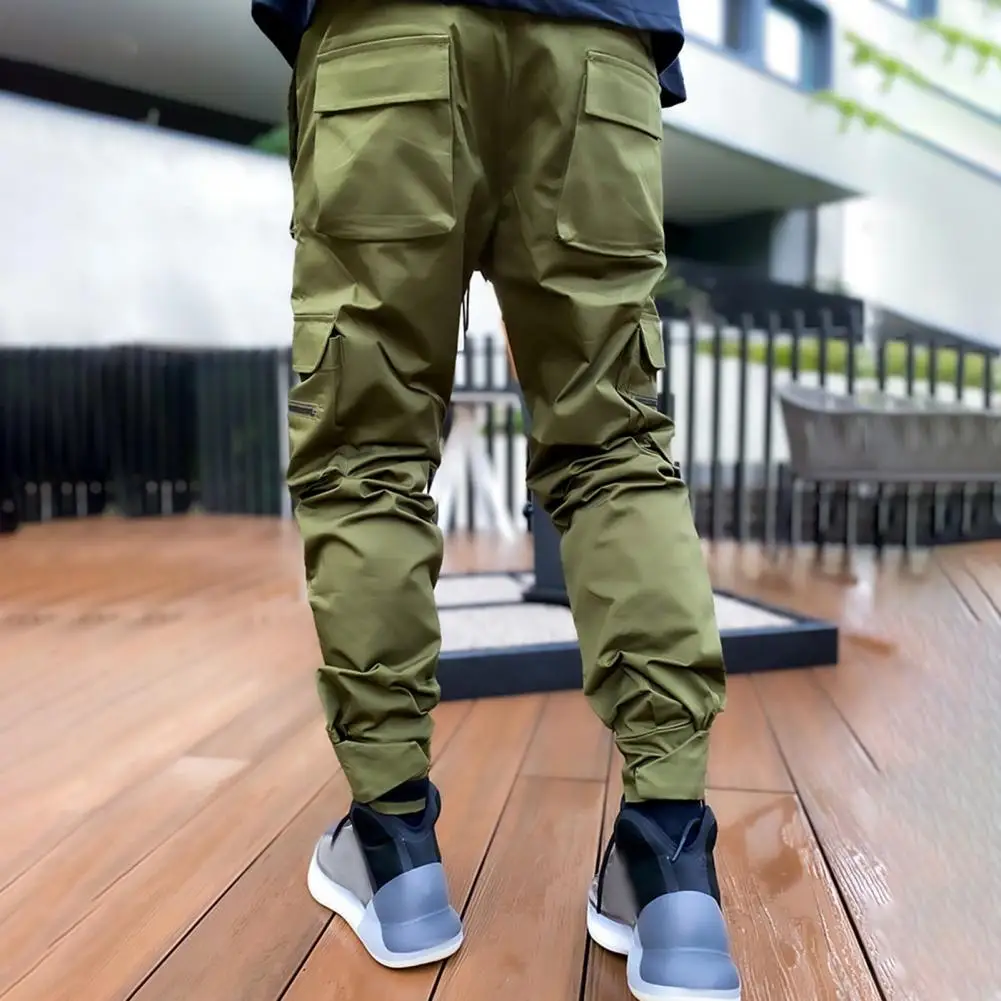 Брюки-кошельки для хранения светоотражающие штаны лоскутные брюки-карго мужчин