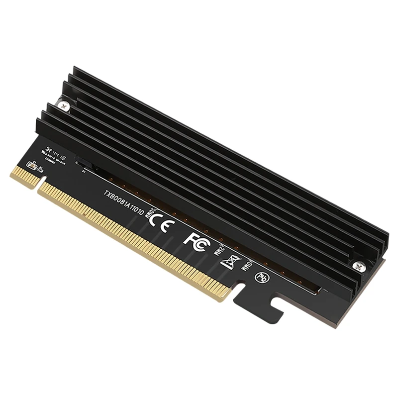 

Плата-адаптер M.2 на Pcie X16 для компьютера, карточка-адаптер SSD с радиатором