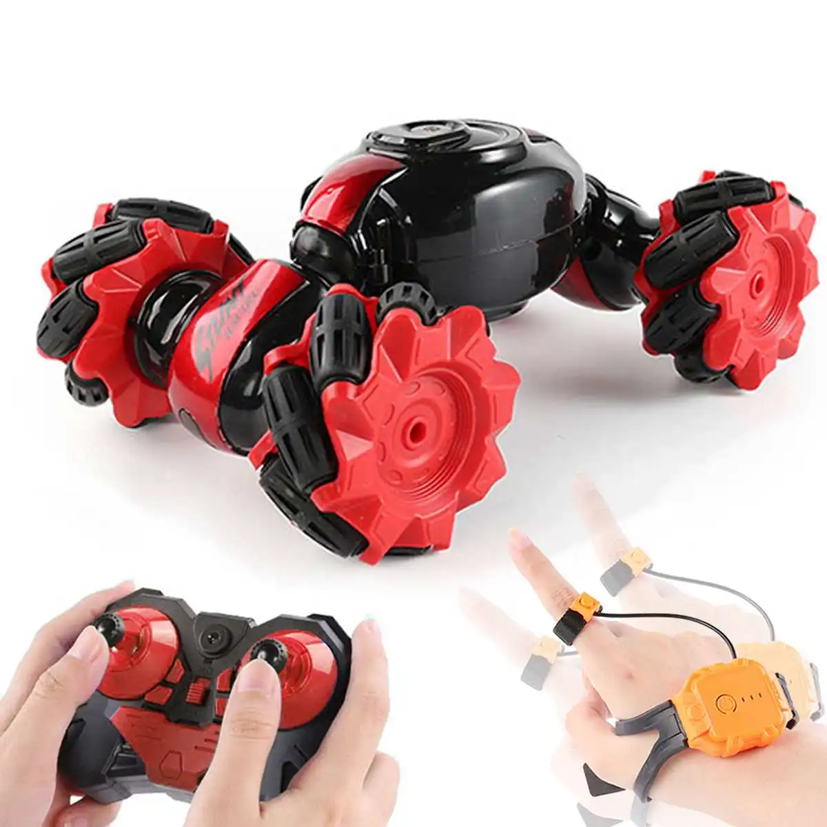 

Полноприводные часы с двойным сенсором, радиоуправляемая машина, трюковая машина, вездеход светильник кой и музыкой, подарок, игрушки для м...