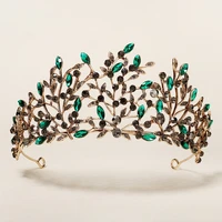 bride tiaras vintage wedding hair accessories baroque alloy crown dinner party bridal crown women headpieces
