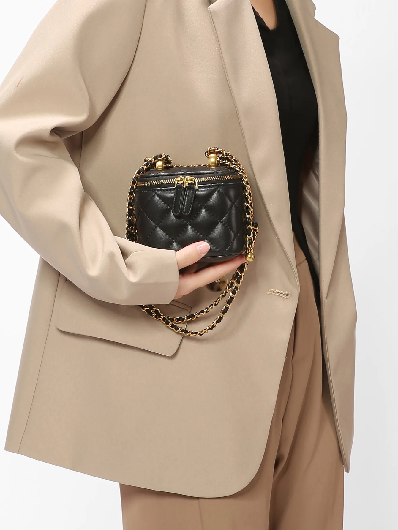 Женская сумка из натуральной кожи новинка 2024 овчины с ромбовидной сеткой