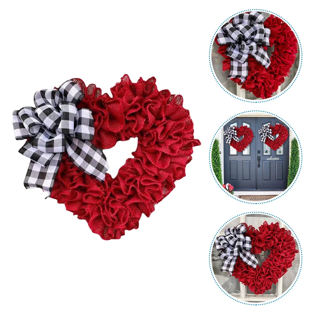 

Wreath Heart Door Day Valentine S Wedding Hanging Shaped Decorations Ladies Christmas Gifts Ideas Front Garland Ornament Party
