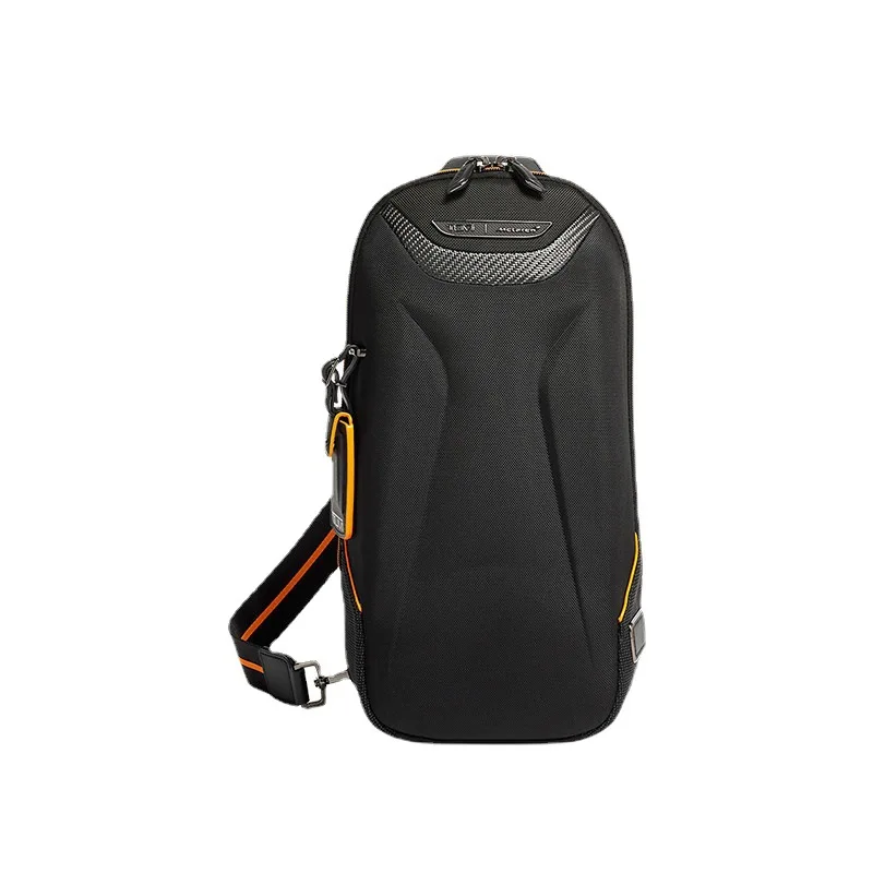 

New men's ballistic nylon McLaren co branded series carbon fiber large capacity leisure waterproof chest bag 373005d
