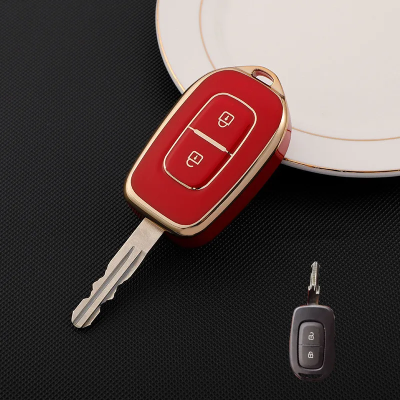 

2-кнопочный чехол из ТПУ с дистанционным управлением для Renault Kwid Traffic Symbol для Dacia Sandero Logan Duster 2016 2017 2018 Shell