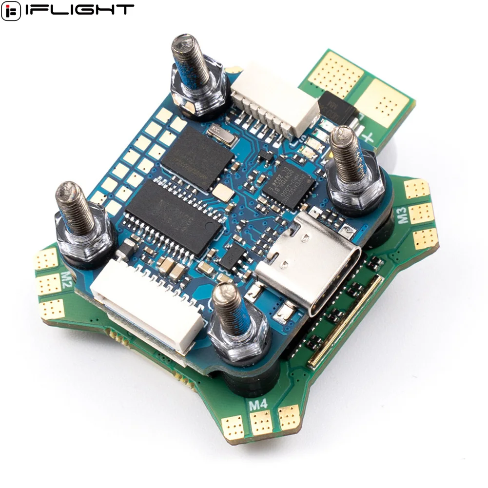 Купи IFlight BLITZ Mini F4 Stack с BLITZ Mini F4 Контроллер полета/BLITZ Mini E55S 4-в-1 2-6S ESC 20*20 мм для Дронов с видом от первого лица за 3,443 рублей в магазине AliExpress