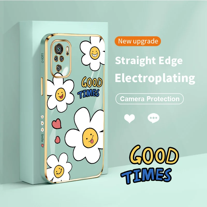 

Luck Daisy for Xiaomi Redmi Note 10 4G 5G Note 10S 10T 11S Note 10 11 11E Pro Plus 5G Poco M3 M4 Pro 5G Wristband Phone Case