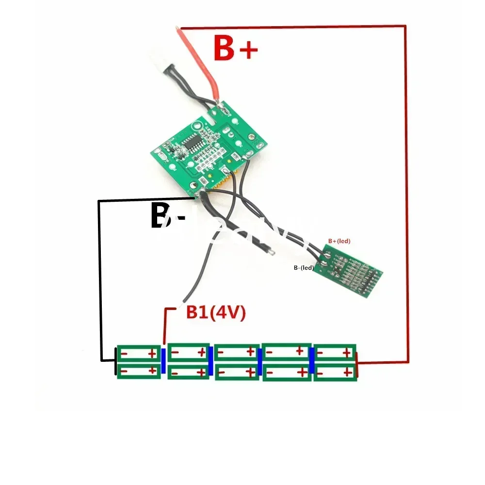 BL1830 10X1850 Корпус литий-ионного аккумулятора PCB Защитная плата зарядки BL1845 Для MAKITA 18
