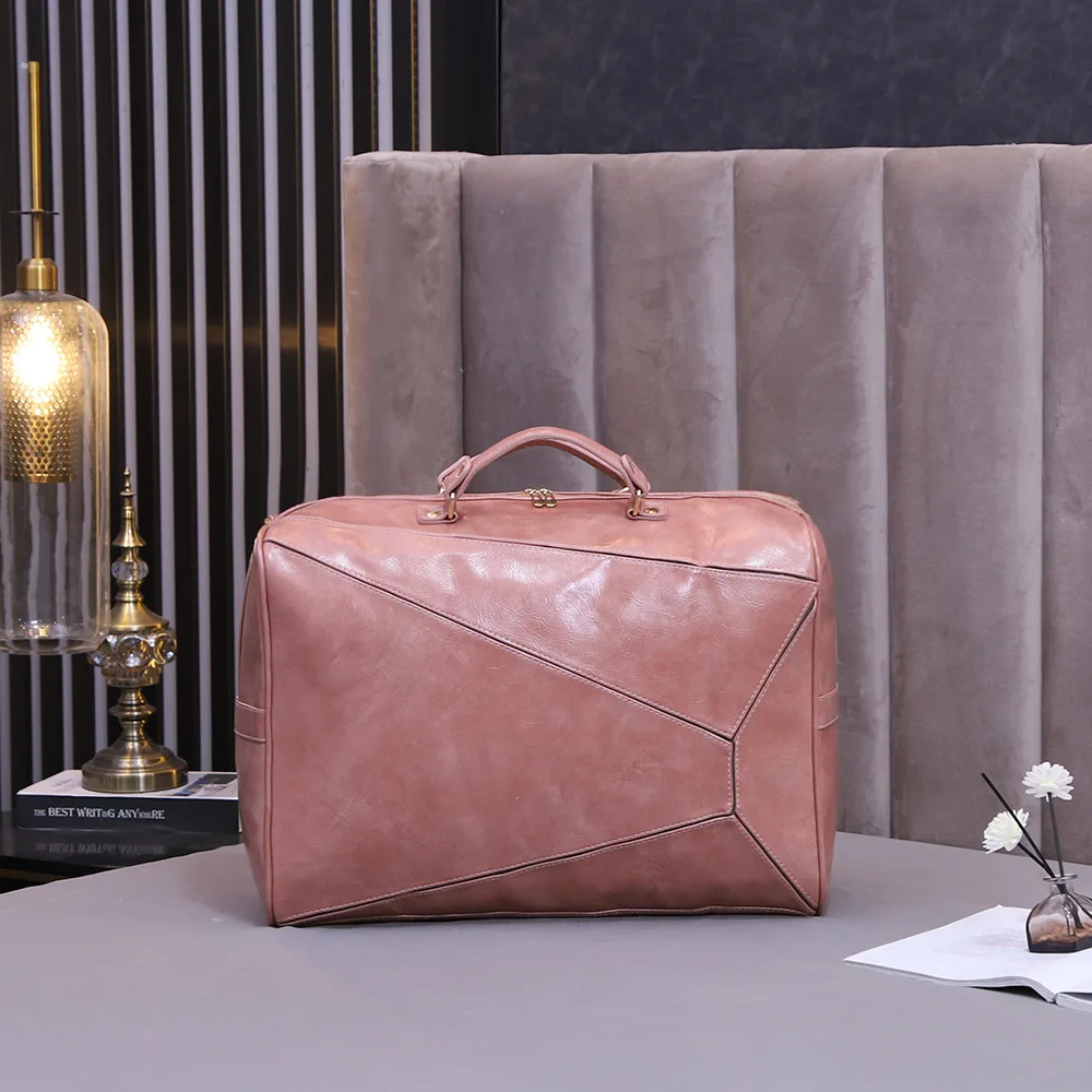 

Solid Color Leather Tote Bag Home Textile Home Decoration Bedding Cosmetic Storage Bag