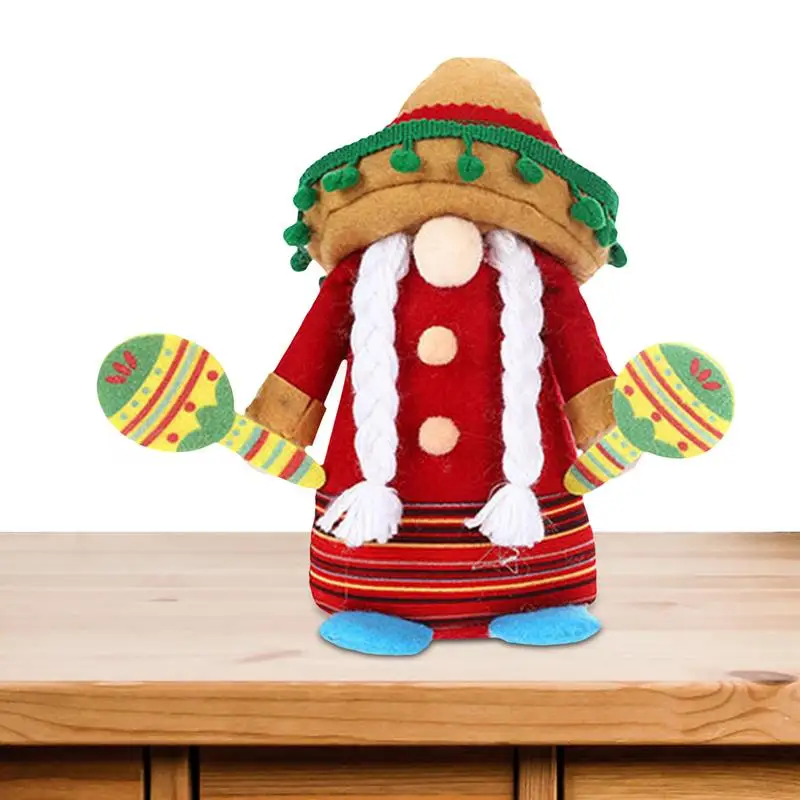 

Мексиканский карнавал, Безликие плюшевые куклы, Мексиканский карнавал, гномы, статуэтка, товары для вечерние, счастливый подарок для вас