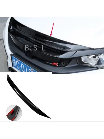 Для 2016-2020 Honda Civic 10 поколения Автомобильная крышка капота двигателя крышка отделка стикер аксессуары