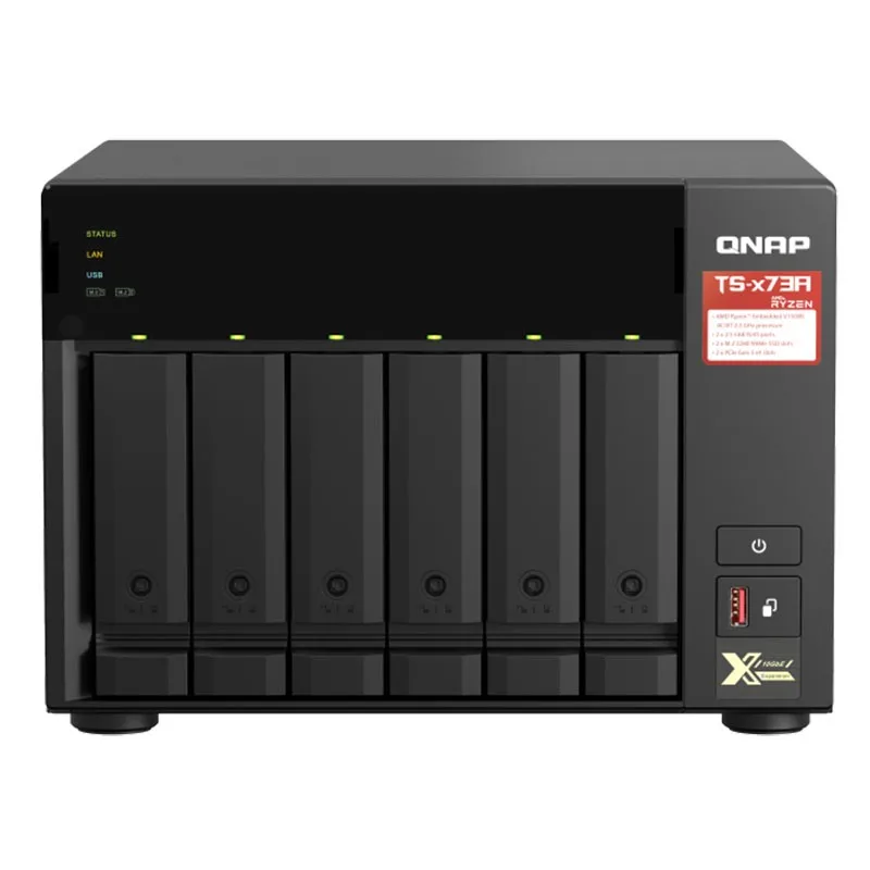 

QNAP-TS-673A 8G CN Memory for Cloud Storage,NFC Network Storage Device, diskless nas, Nas Server, 2 years warranty