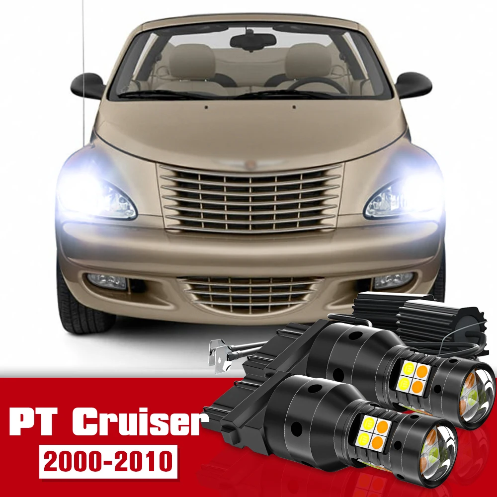 

2pcs Dual Mode Turn Signal+Daytime Running Light Accessories LED DRL For Chrysler PT Cruiser 2000-2010 2005 2006 2007 2008 2009