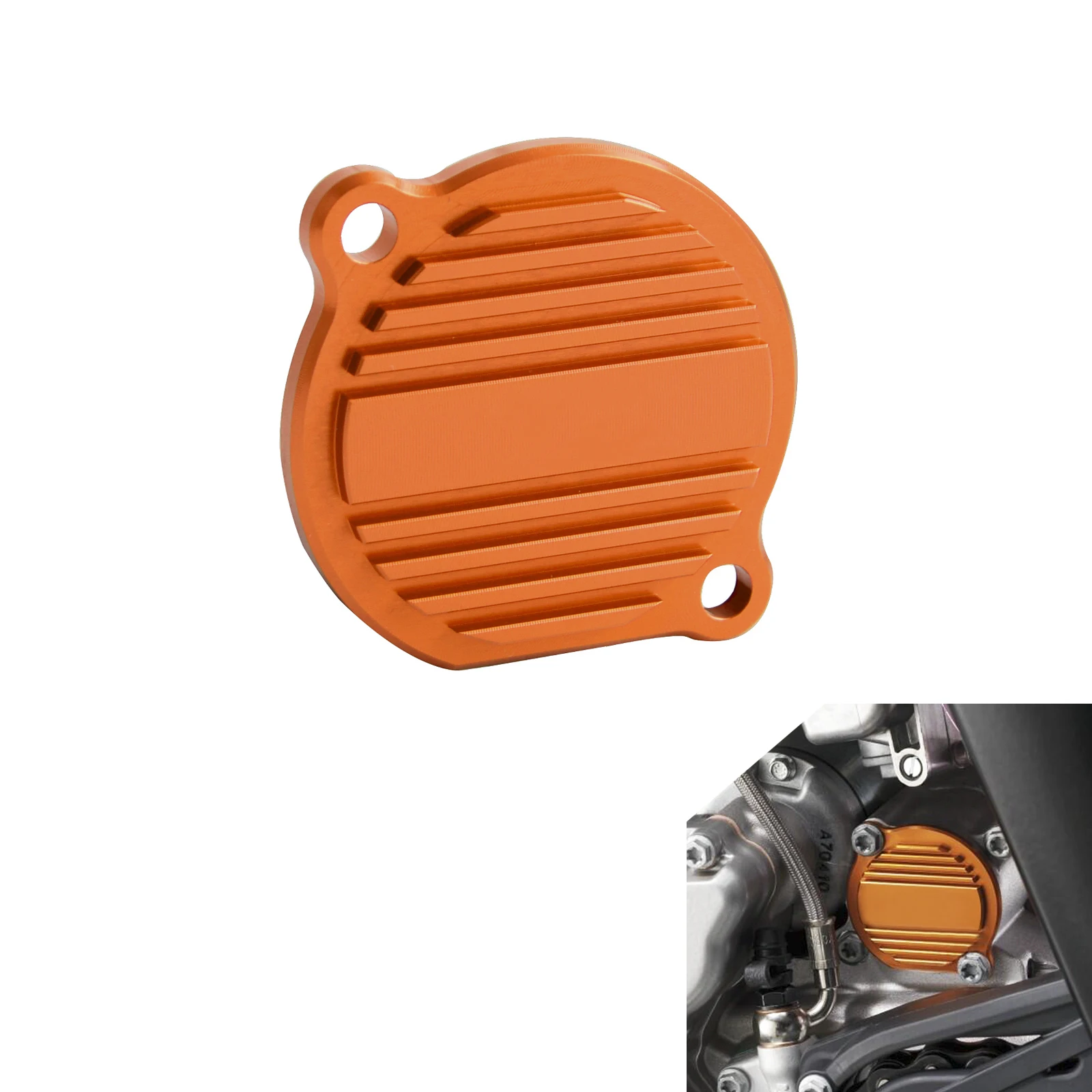 

Motocross Oil Filter Cover For KTM 250 400 450 520 525 540 950 990 EXC SXF XCF SX XC XCW SMR Adventure Super Duke SUPERMOTO