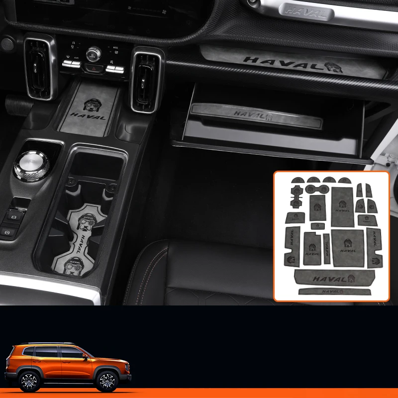 

Противоскользящий автомобильный коврик для Haval Dargo I 2022-2024 1-го поколения, резиновая накладка с канавками, декоративные аксессуары для автомобиля