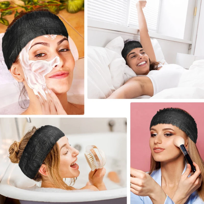 100 шт. одноразовые повязки на голову мягкая эластичная повязка для волос ухода за