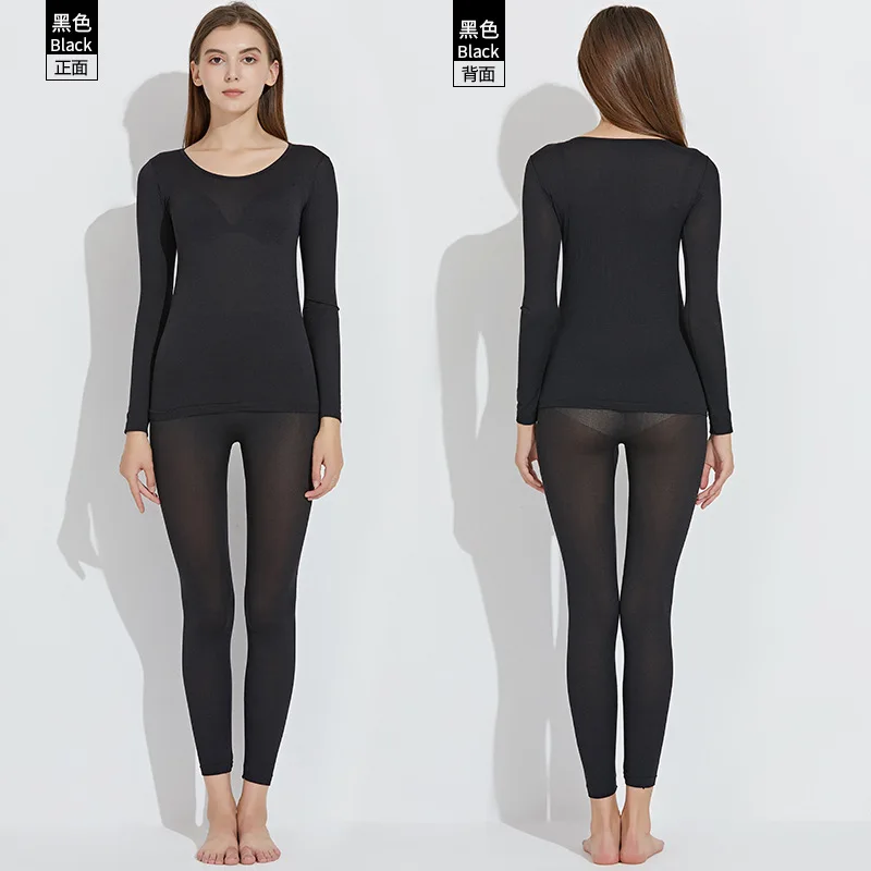 2022 Autumn Winter Thermal Underwear Women's Warm Thermal with Intimates Sexy Ladies Clothes Women Shaped Sets Canotta Donna
