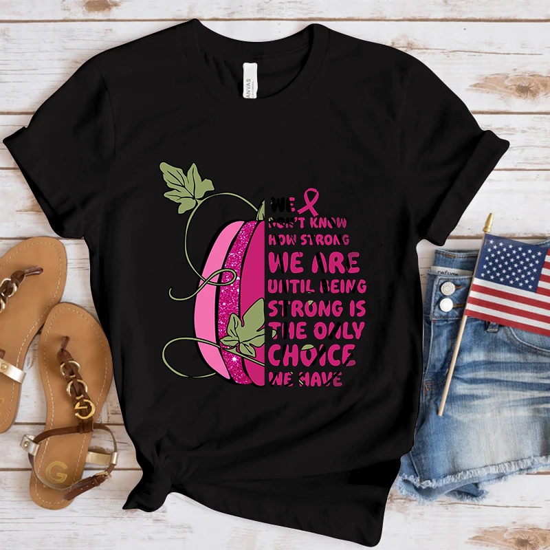 Новые женские и мужские футболки с принтом о раке груди повседневные Летние