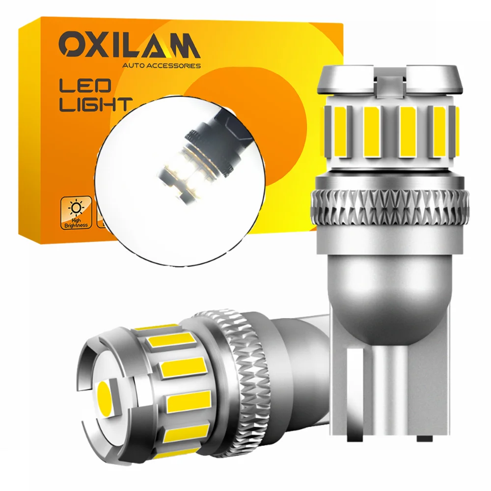 

OXILAM 2 шт. W5W T10 светодиодный лампочка 194 168 светодиодный светильник 4014 SMD Canbus Нет ошибок в положении парковки автомобиля лампа освещение салона белый