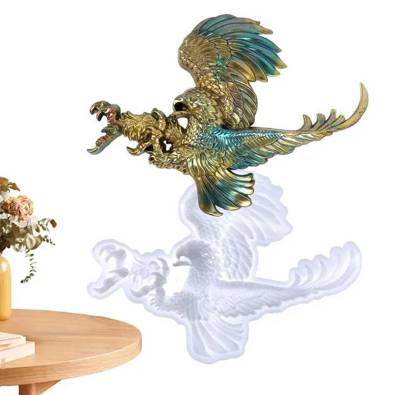 

3D Animal Silicone Mold Resin Eagle Statue Making DIY Epoxy Resin Casting Multipurpose For Home Craft Art Decor Wall Decoration