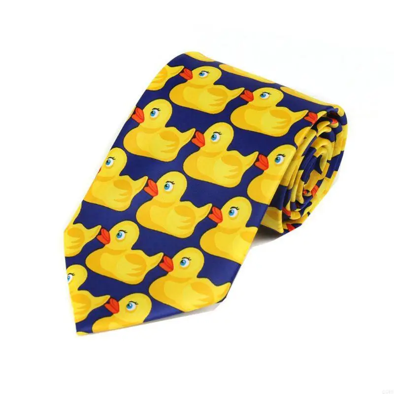 Q5we Men Women Frong Yellow Duck Printe Seartie имитация шелковой косплей Busines