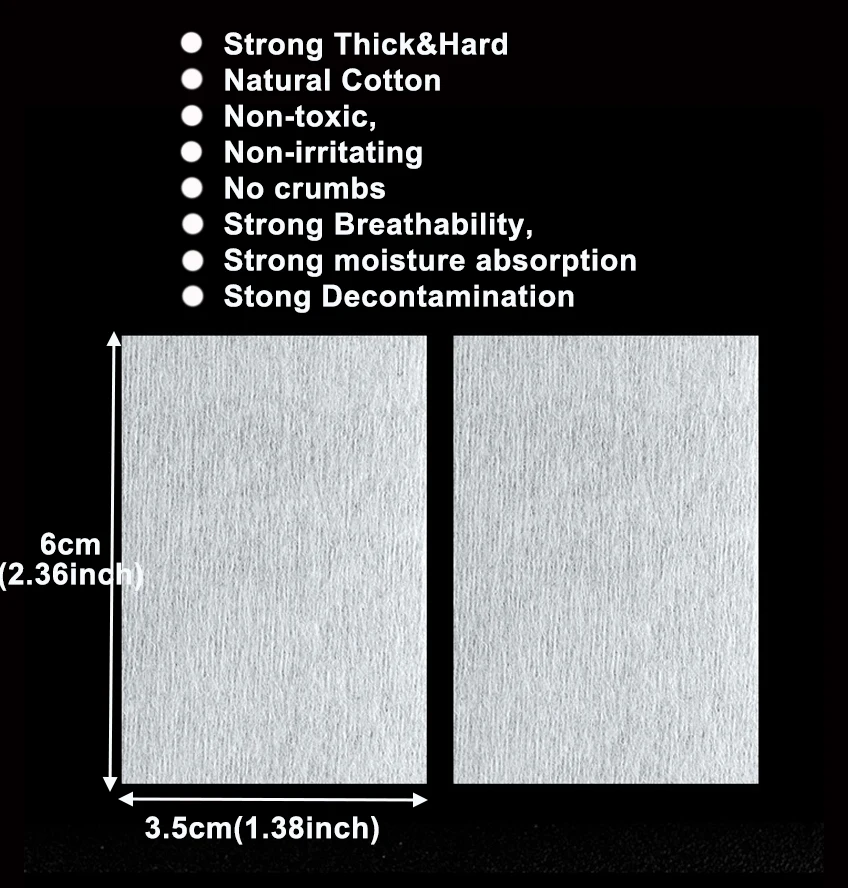 Безворсовые салфетки для ногтей клеевые наращивания ресниц нетканые мягкие