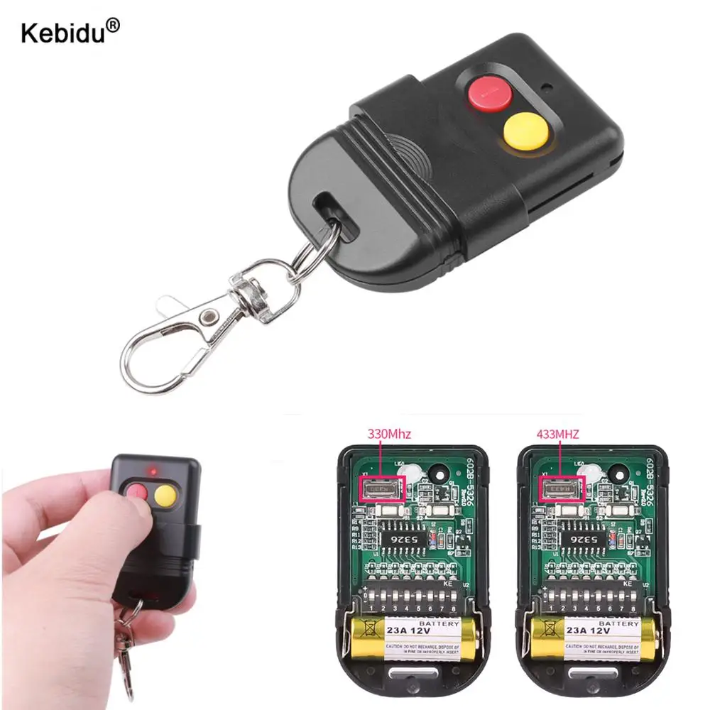 433MHz 330 mhz 2 Keys RF Wireless Remote Control 8 Dip Switch Auto Gate For Gate Garage Door Opener remote control