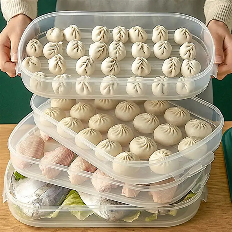 

1Set Fruit Storage Box Plastic Food Organizer Fridge Storage Container with Lid