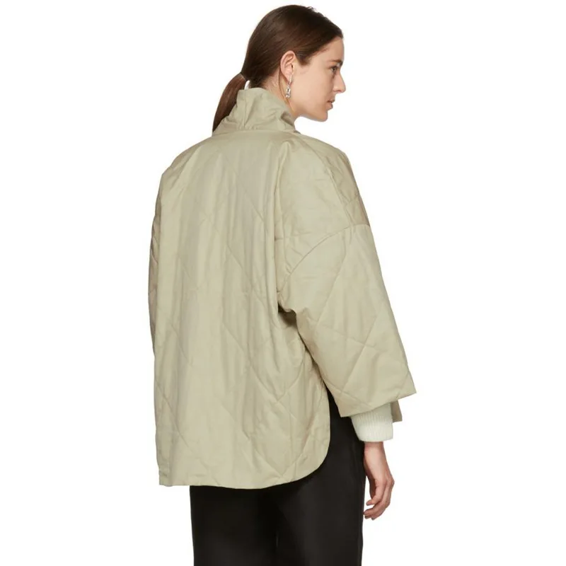 2022 Autumn and Winter New Style Urban Casual Women's Cotton Padded Collar Cotton Padded Commuter Daily Warm