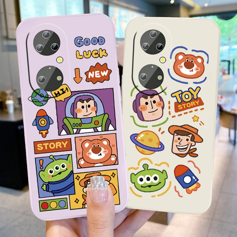 

Disney Toy Story Buzz Lightyear For Huawei P50 P40 P30 P20 Pro Lite E Y9S Y9A Y9 Y6 Nova Y70 5T 9 5G Liquid Rope Phone Case