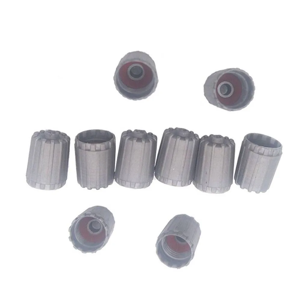 

10pcs Vehicle Plastic Tire Valve Stem Cap TPMS Tire Cap With Gasket Tire Nipple Covers Exterior Replacement TPMS25306