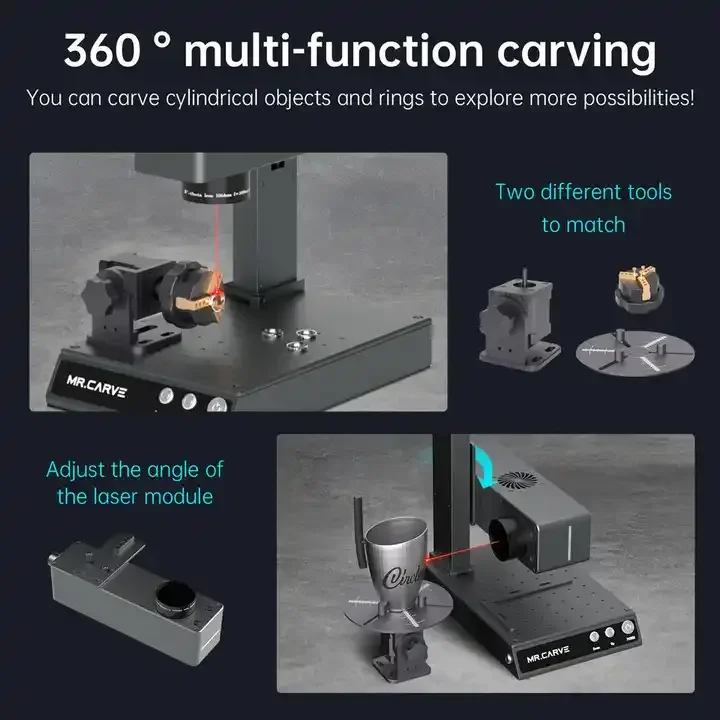 MR.CARVE DAJA Машина для маркировки волокна M4 Pro Высокоточная металлическая табличка с