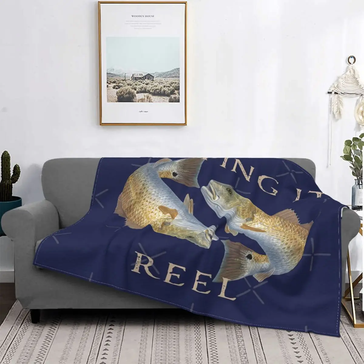 

«Keep It Reel»-Manta de disejo de рыхлой, colcha a cuadros para cama, manta Thermal mullida a cuadros y cubiertas