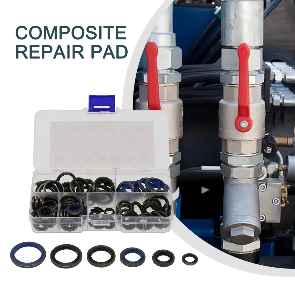 

100pcs/ 245pcs Assorted Sealing Gasket Set Combination Gasket Repair Box Rubber Durable High Grade High Quality