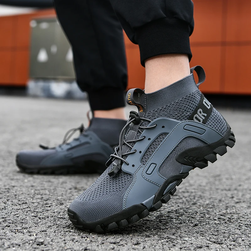 SENAGE Men's Hiking Shoes High Quality Summer Breathable Non-Slip Sport Shoes Desert Training Sneakers Outdoor Trekking Shoes