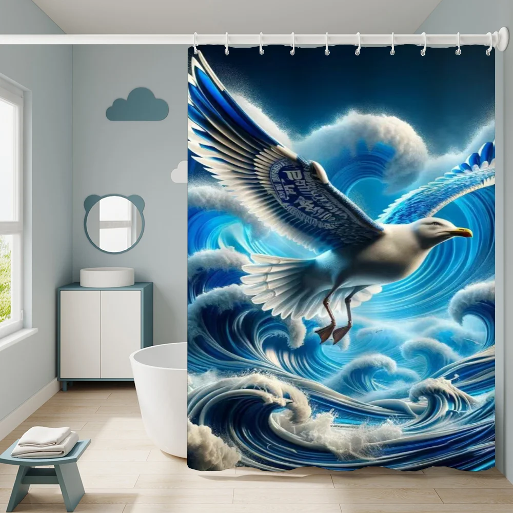 Экологичная занавеска для душа в современном стиле CSMY B-Brighton Hove Albion FC Collection