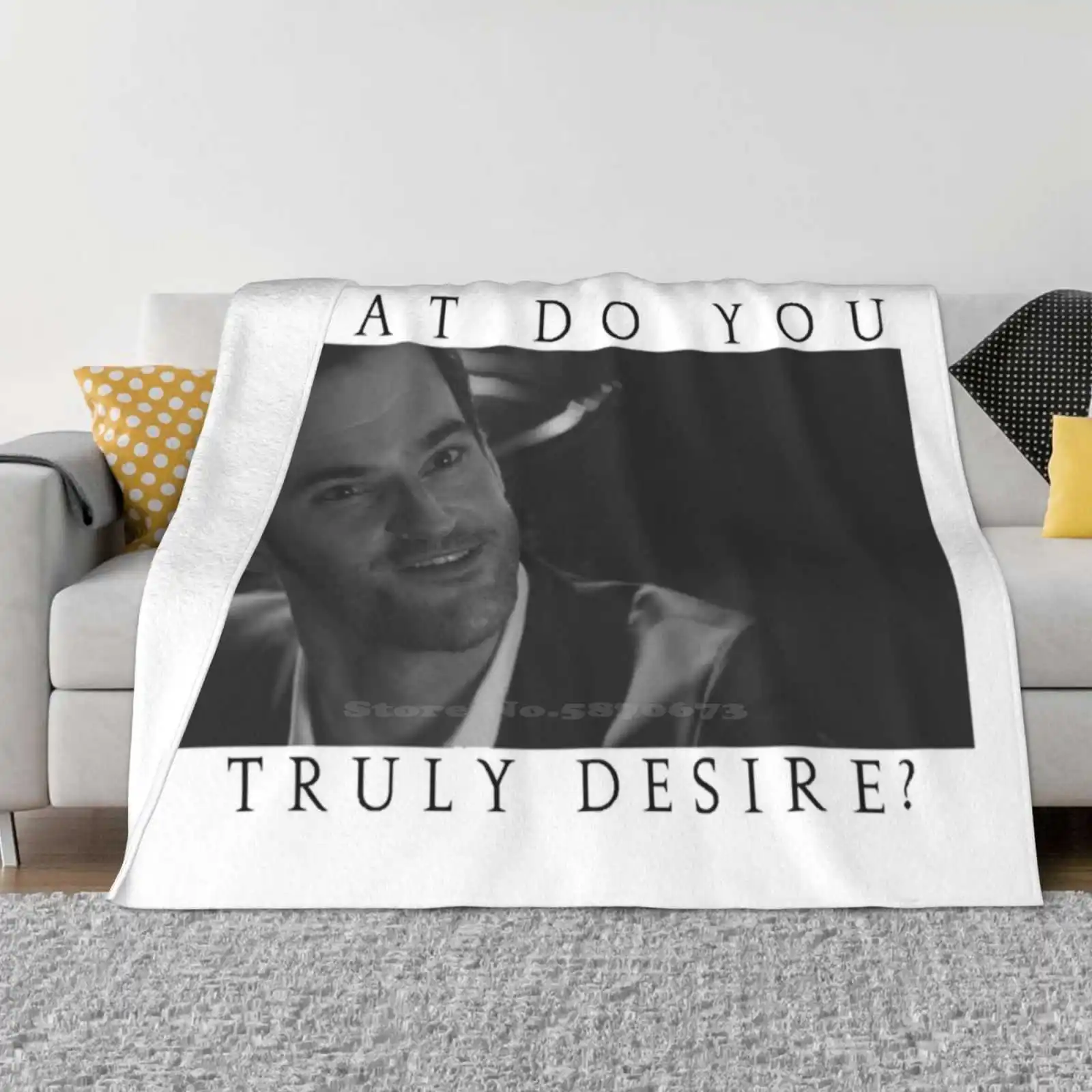 Фото Что делать, ты настоящий желание? Мягкое теплое одеяло Desire Lucifer Morningstar №1