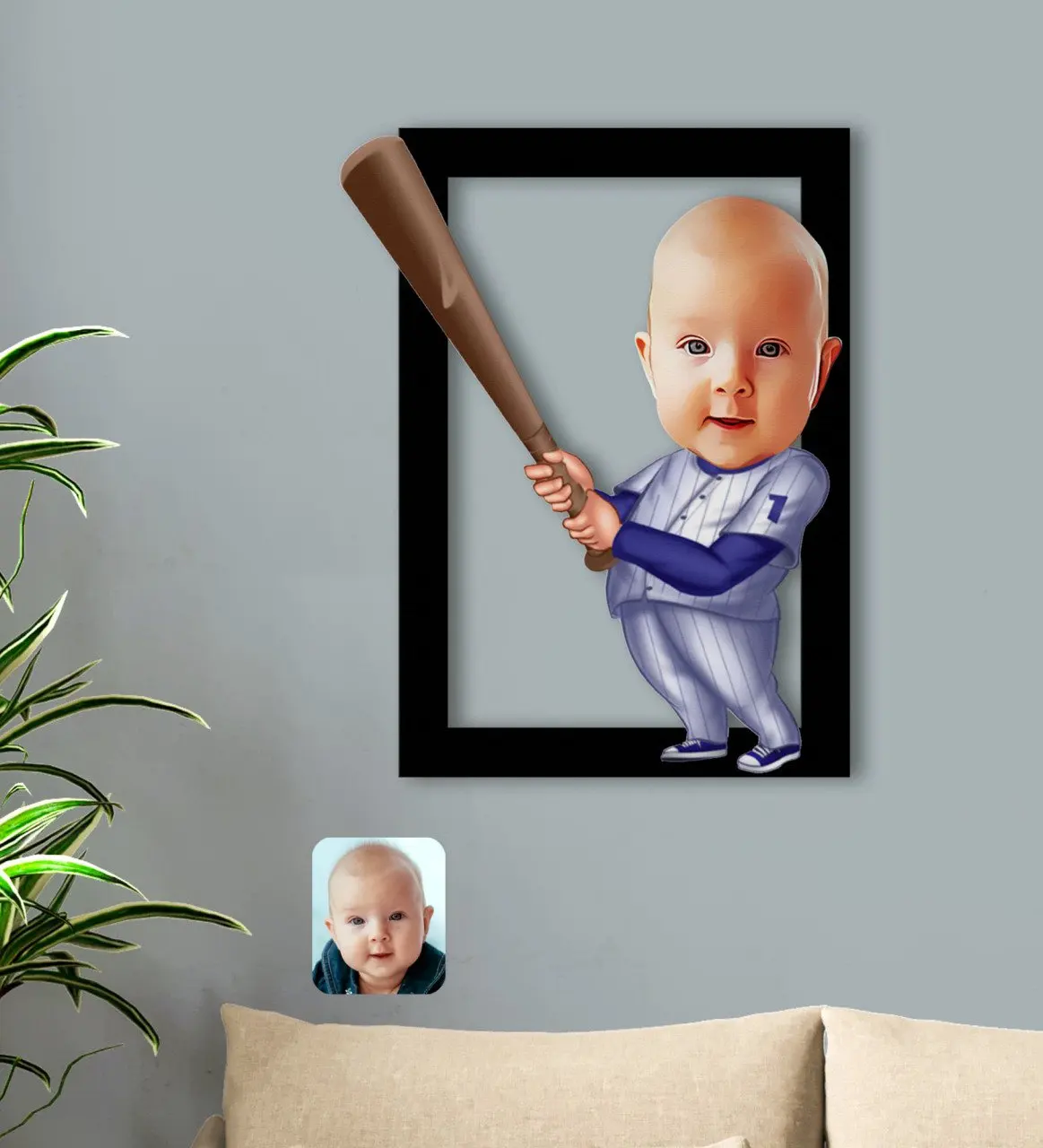 

Персонализированная детская карикатура 3D Дерево