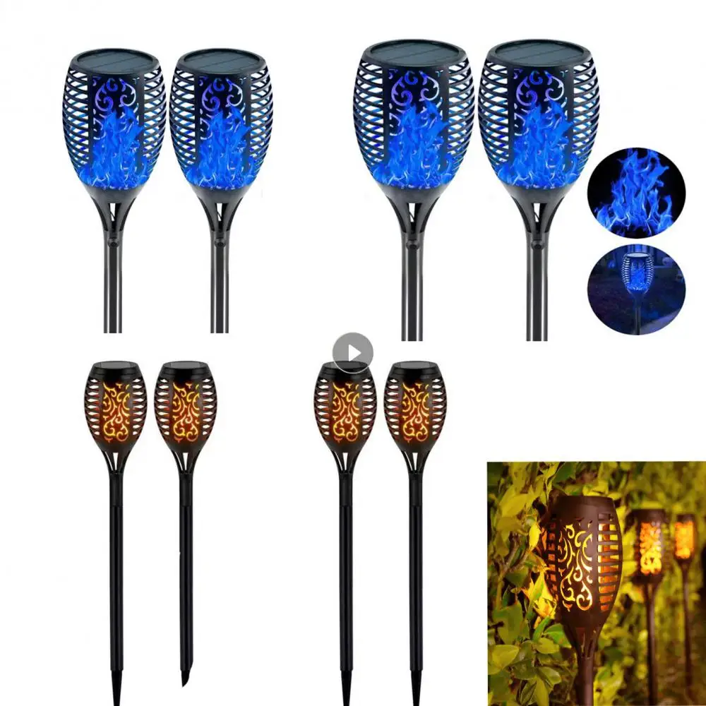 

LED Solar LED Flame Torch Light Outdoor Pack Waterproof Decor Lighting Auto On/Off Pathway Lights For Garden Landscape Lawn