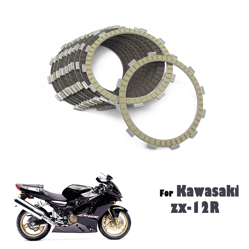 

Motorcycle Engine Part Clutch Friction Plates Bakelite Clutch Frictions Kit For Kawasaki Ninja ZX1200 ZX-12R ZX12R 2001-2005