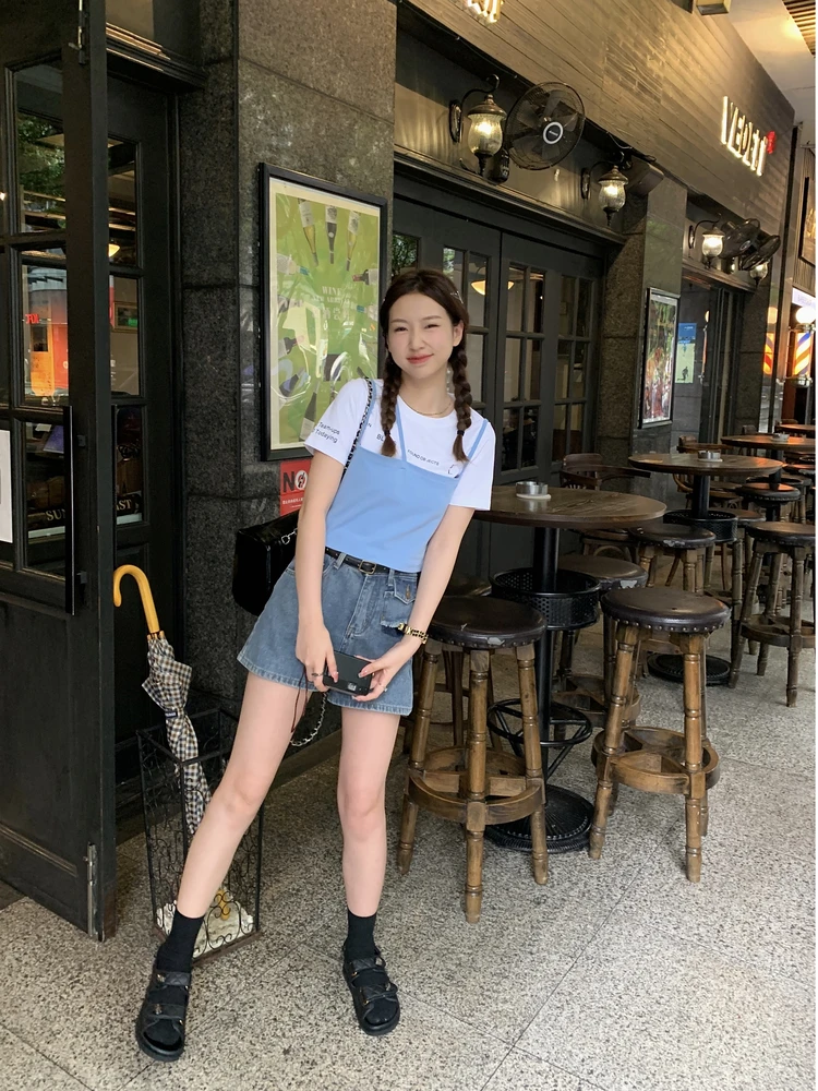 Yesyellow простой дизайн чувственный Слинг короткий рукав комплект женщин 2024 Лето