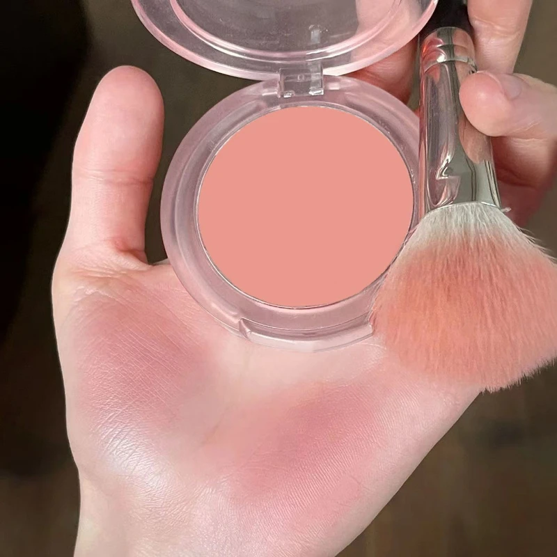 

FLORTTE Durable Natural Powder Blusher Long-lasting Peach Face Makeup Cosmetics Monochrome Daily Nude Blusher Korean Blush