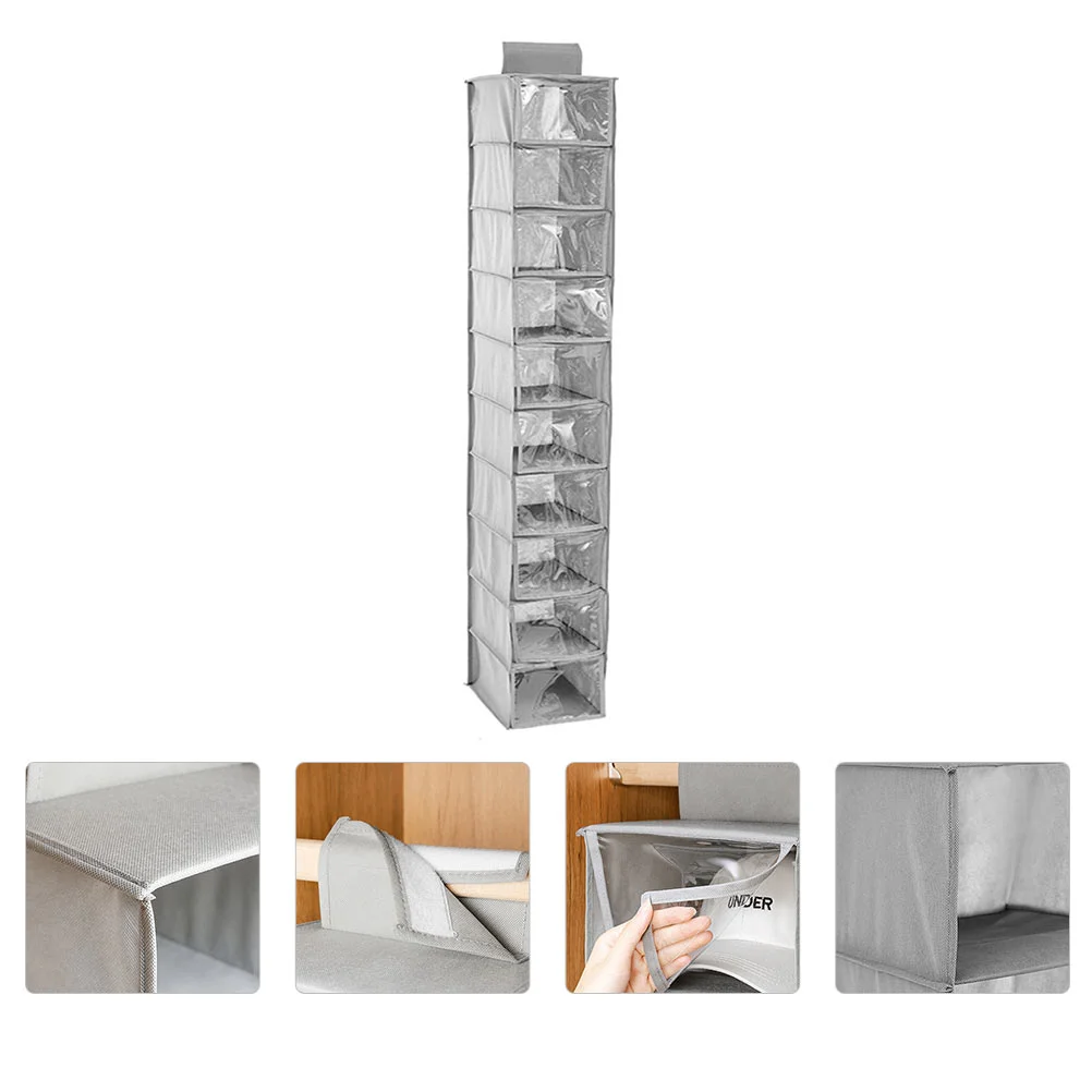 

1Pc Home Hats Underwear Bag Pendant Classified Hanging Bag Grey