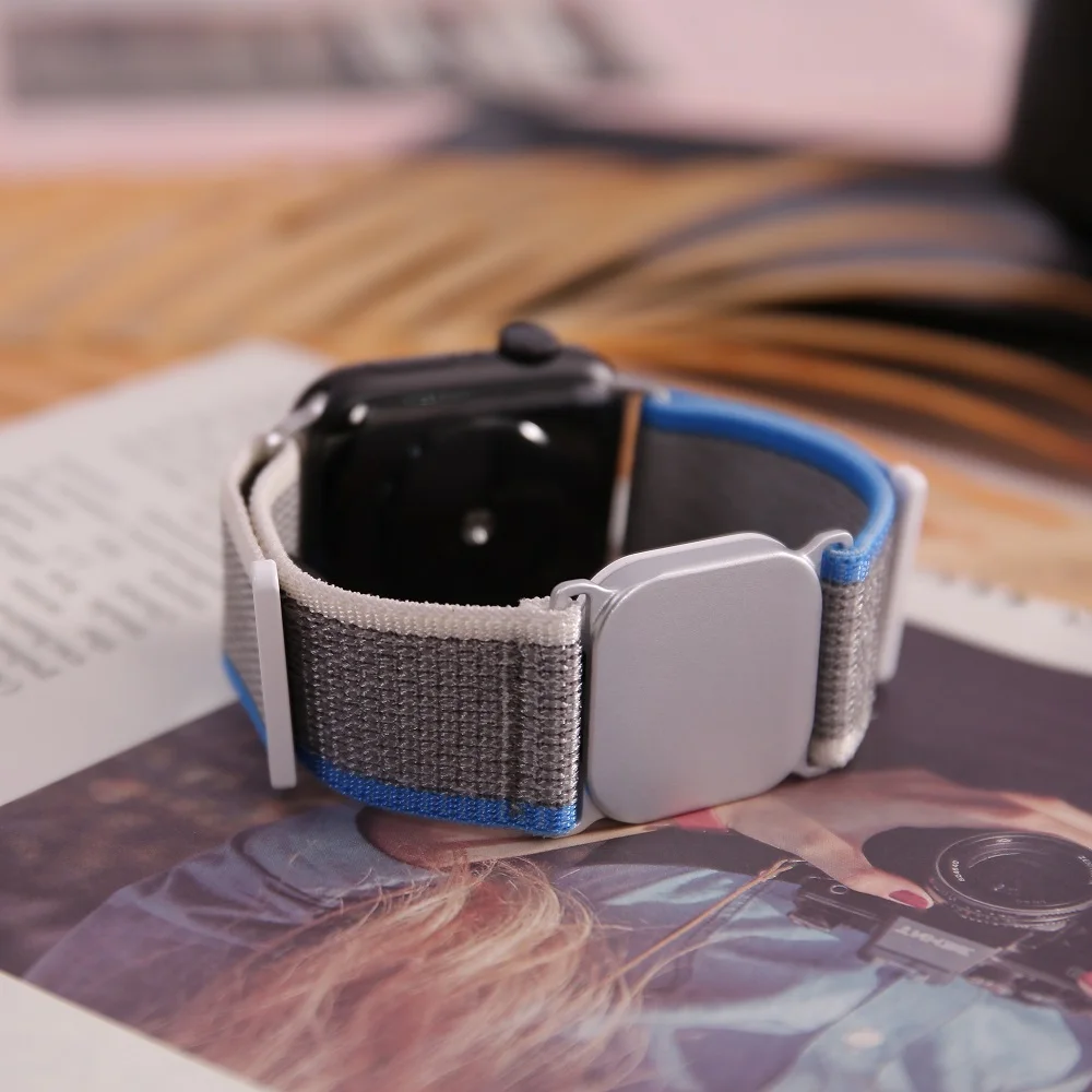 Nylon Strap + Wireless Charging for Apple Watch Band Series 8 7 6 5 3 Se Watch Bracelet for IWatch Ultra 49mm 44mm 45mm 41 Strap