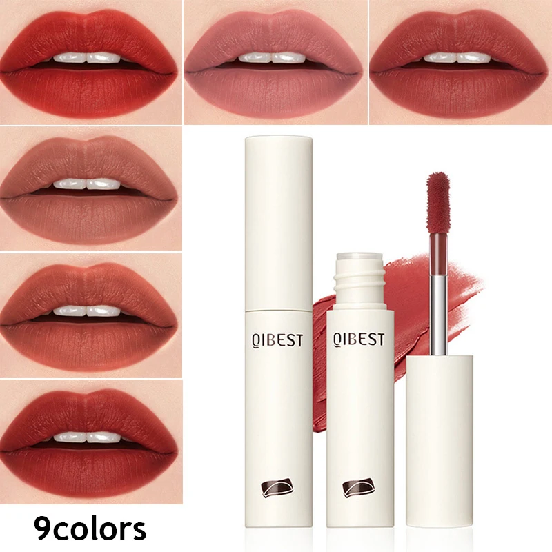 

Chocolate Silky Lip Mud Velvet Matte Lipstick Liquid Lip Gloss Waterproof Long Lasting Women Red Lip Tint Beauty Cosmetic