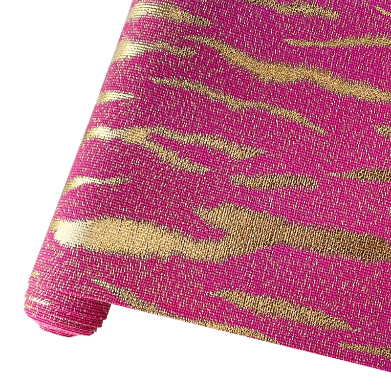 

Embossing Gilding PU Faux Leather 46cm*135cm Suitable for Making Crafts Leather Earrings Bows Handbag Sewing