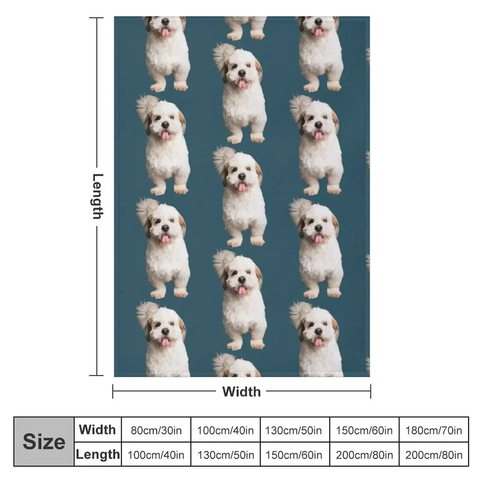 Шишон миньон la vie estšinaure avec un Shichon amoureux des chiens est lembuture Throw Blanket