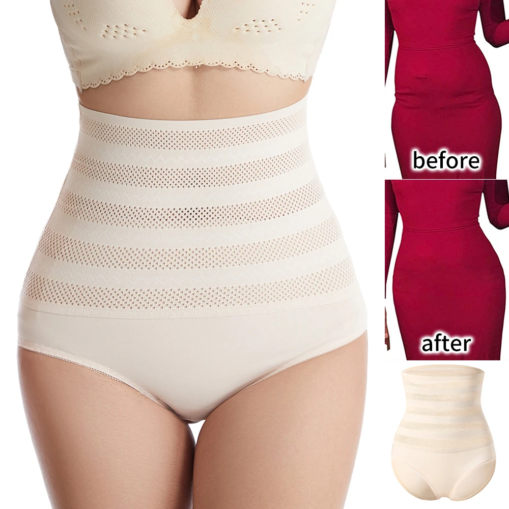 

Women Shapewear Tummy Control Panty High Waisted Body Shaper Slimming Underwear Waist Trainer Panties Weight Loss Shaping Briefs