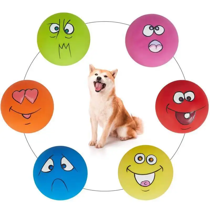 

Dog Supplies Squeaky Dog Ball Toys Pet Play Squeakers Ball Chewing Toy Fetch Bright Balls Puppy Popular Toys Interactive Cat Toy