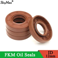 id 12mm fkm oil seal tc 1219202122242526283032567810 fkm double lip oil seal